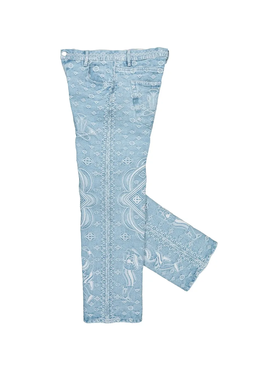 Carpet Jacquard baggy jeans 3