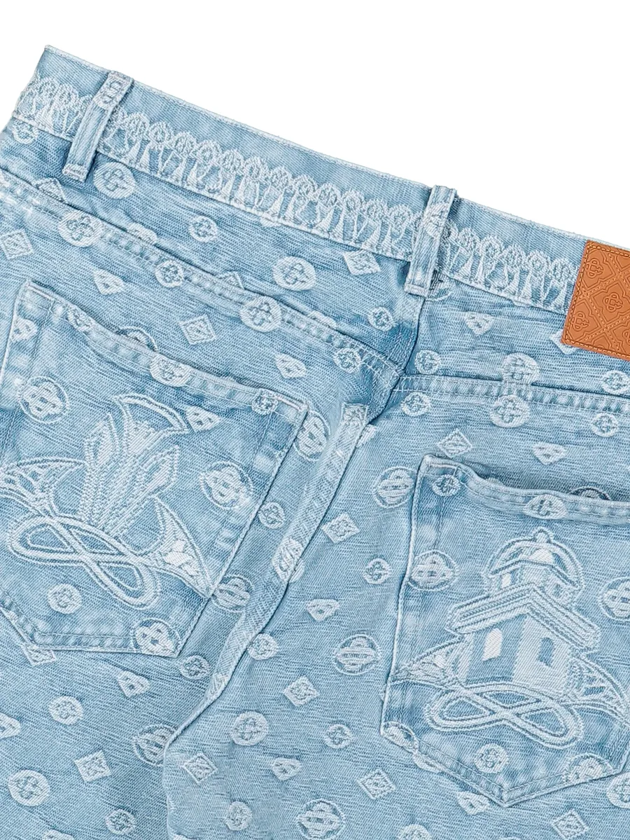 Carpet Jacquard baggy jeans 4