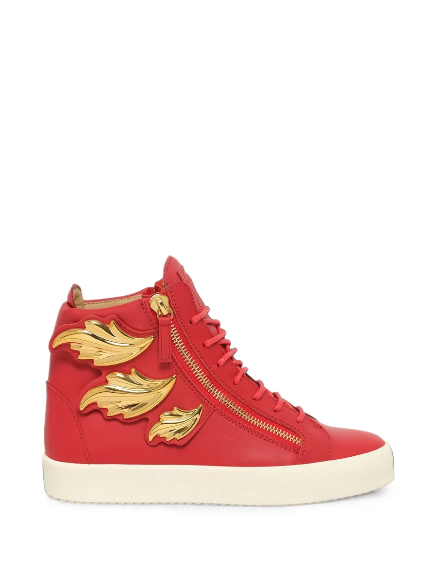 Fiamma leaf-embellished sneakers 1