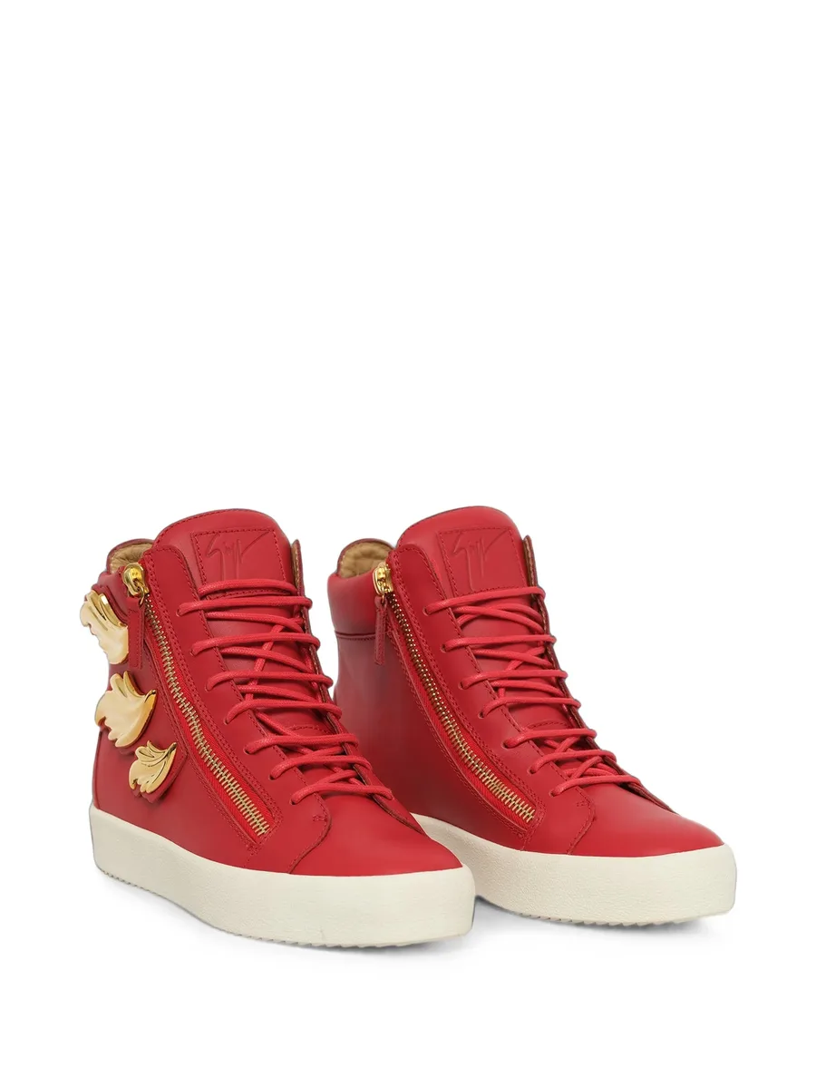 Fiamma leaf-embellished sneakers 2