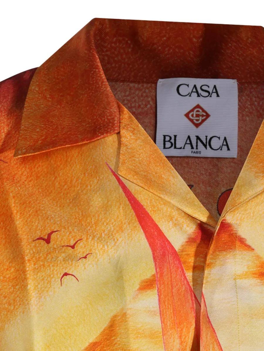 graphic-print silk shirt 4