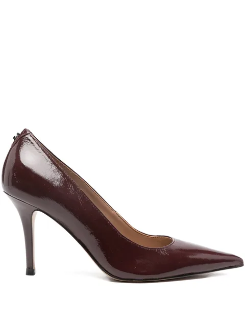 85mm Prindy pointed leather pumps