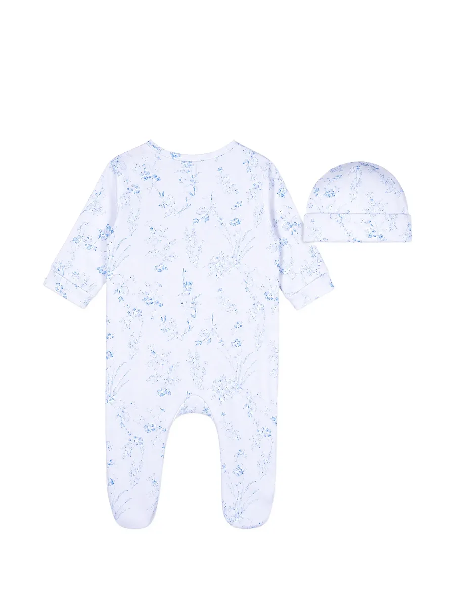 floral-print logo-print babygrow set 2