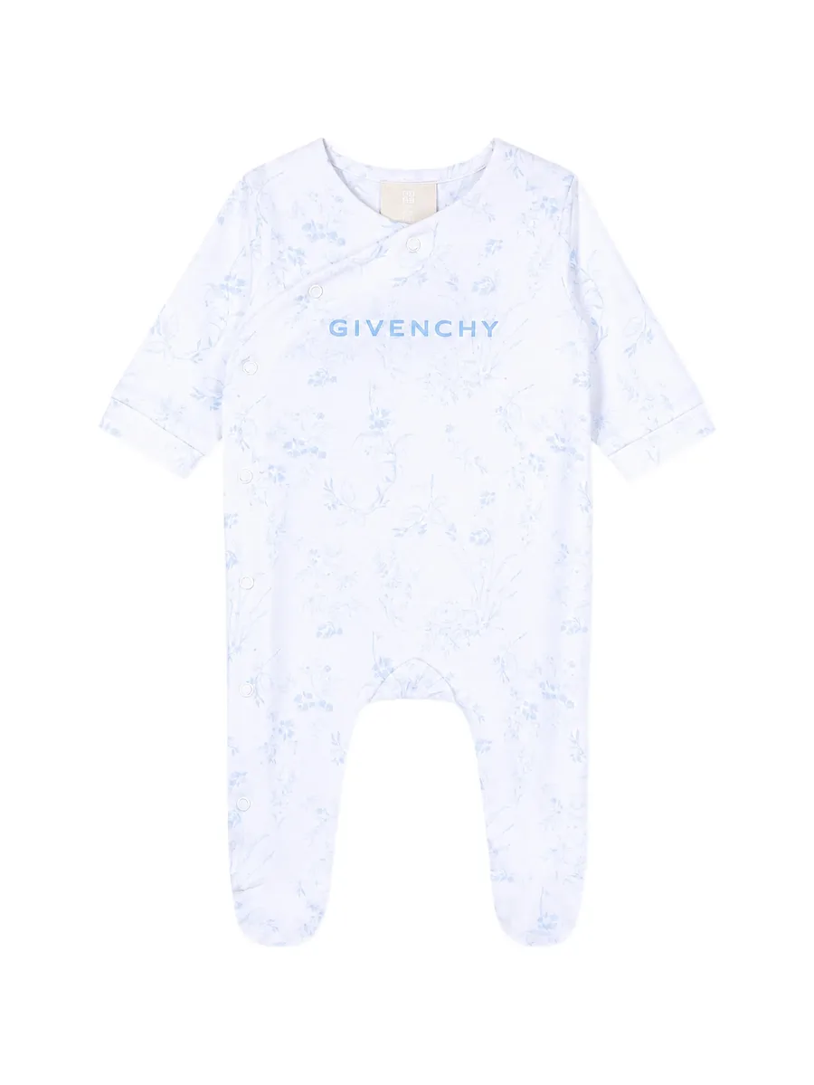 floral-print logo-print babygrow set 3
