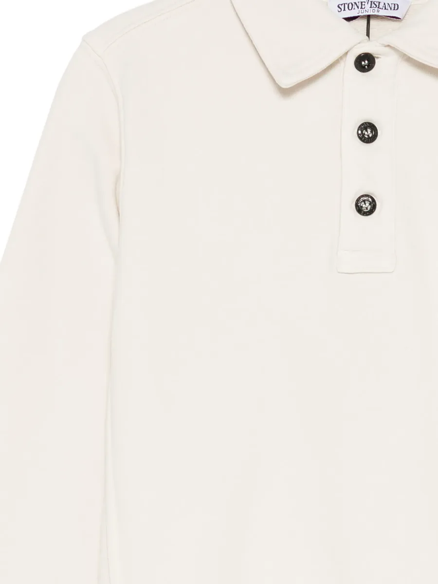 long-sleeve logo-patch polo shirt 3