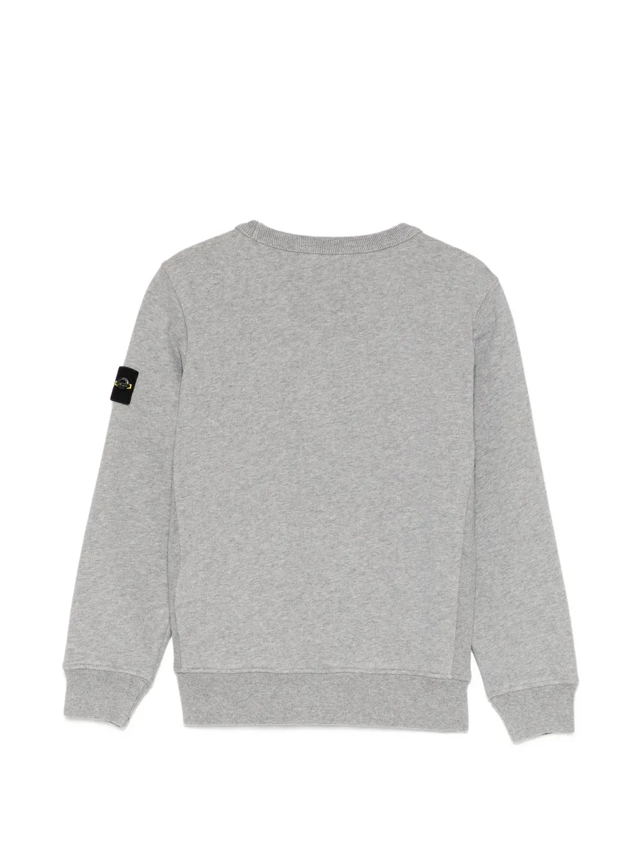 logo-patch fleece sweatshirt 2