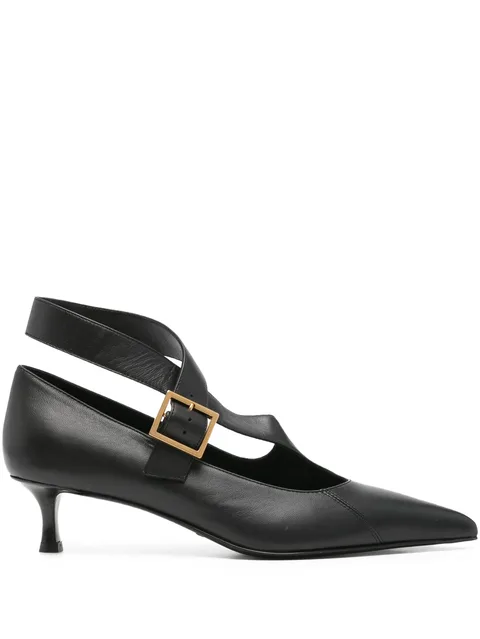 45mm Sloan buckle-strap pumps
