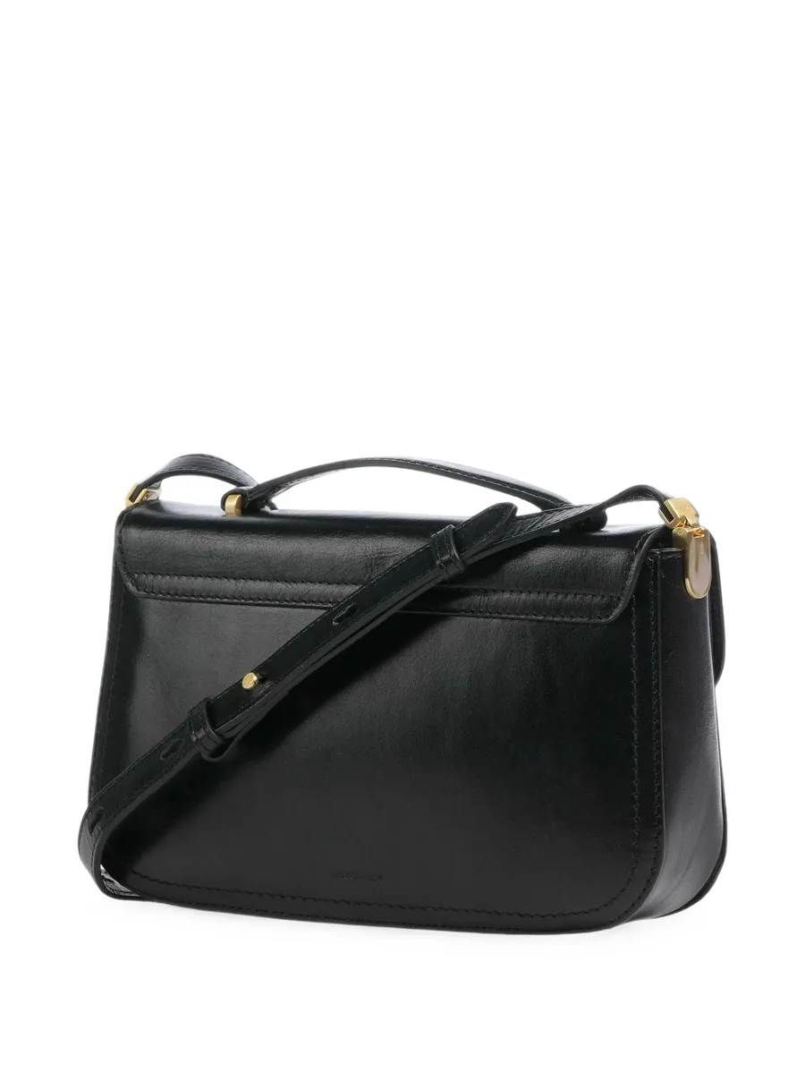 leather flap-top tote bag 2
