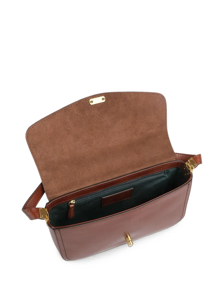 Mia twist-lock leather tote bag 3