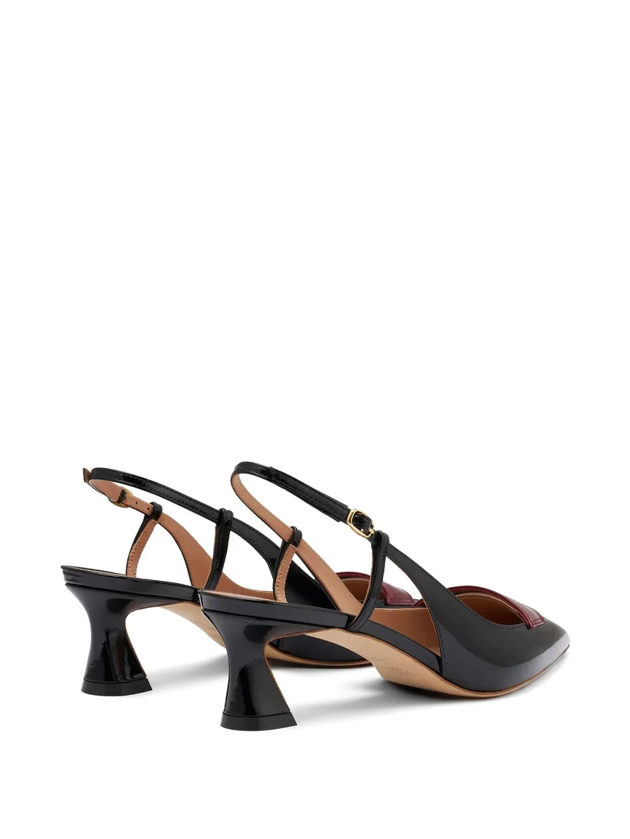 Suze patent leather slingback pumps 5