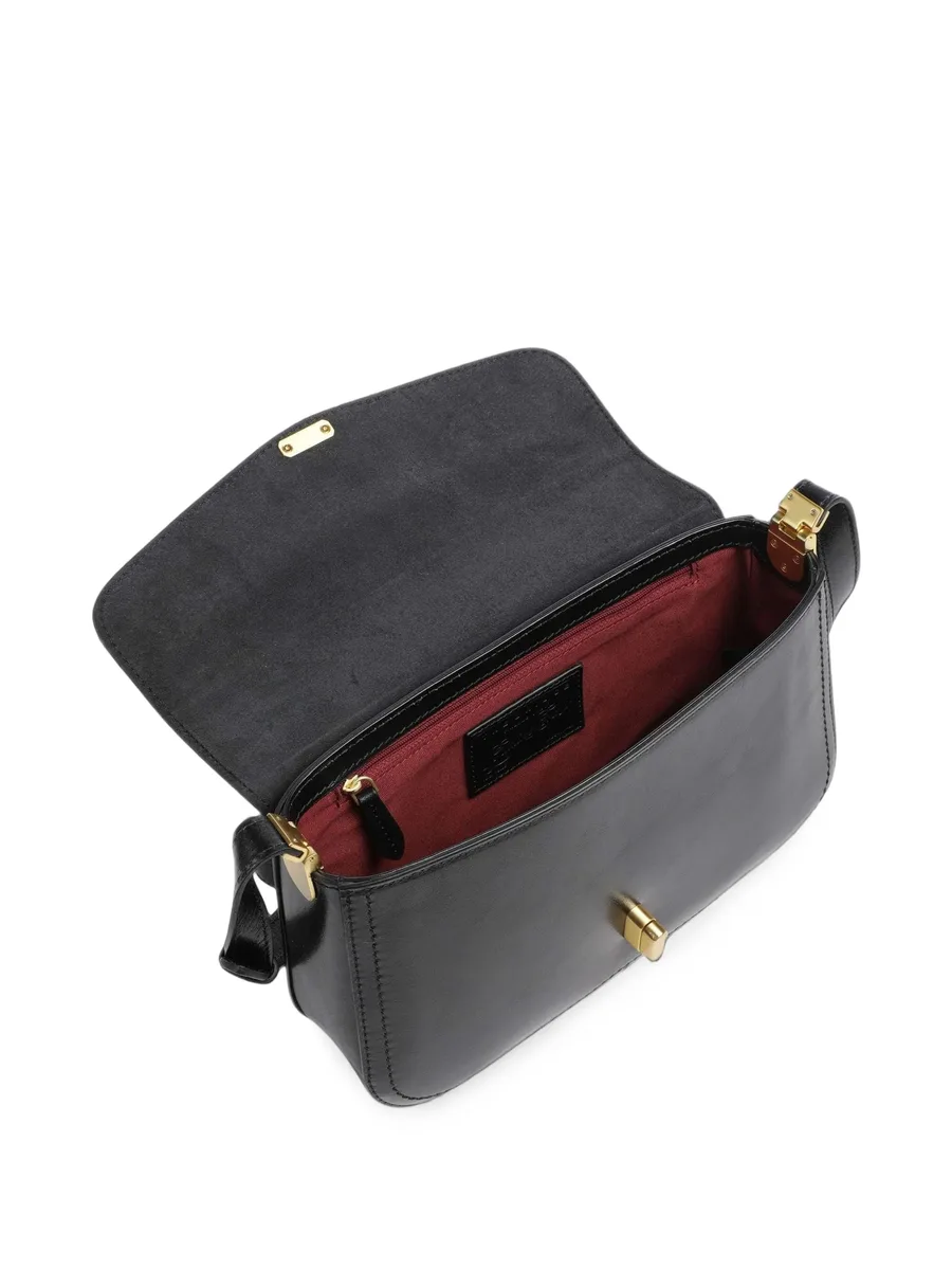 leather flap-top tote bag 3