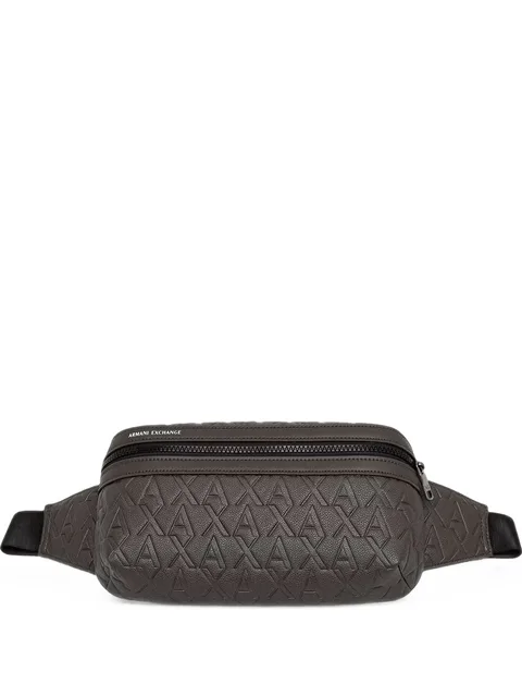 all-over logo-embossed belt bag