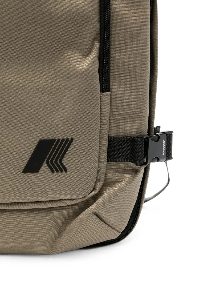 Salomette logo-print buckled-strap backpack 3