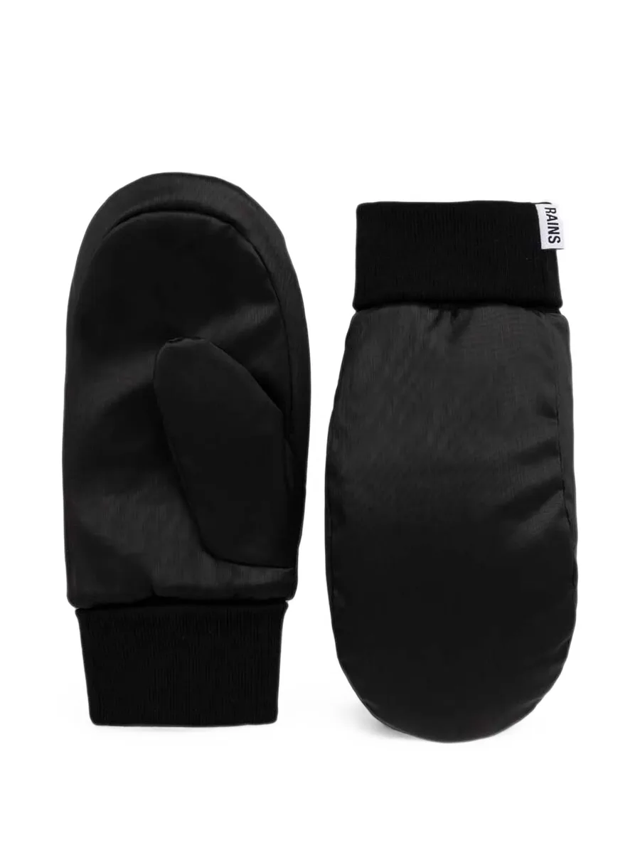 padded ribbed-cuff mittens 1