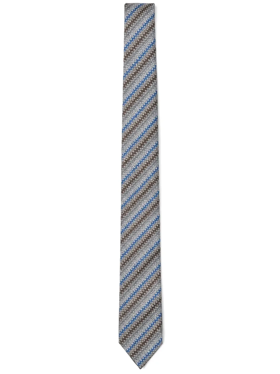 zigzag silk tie 2