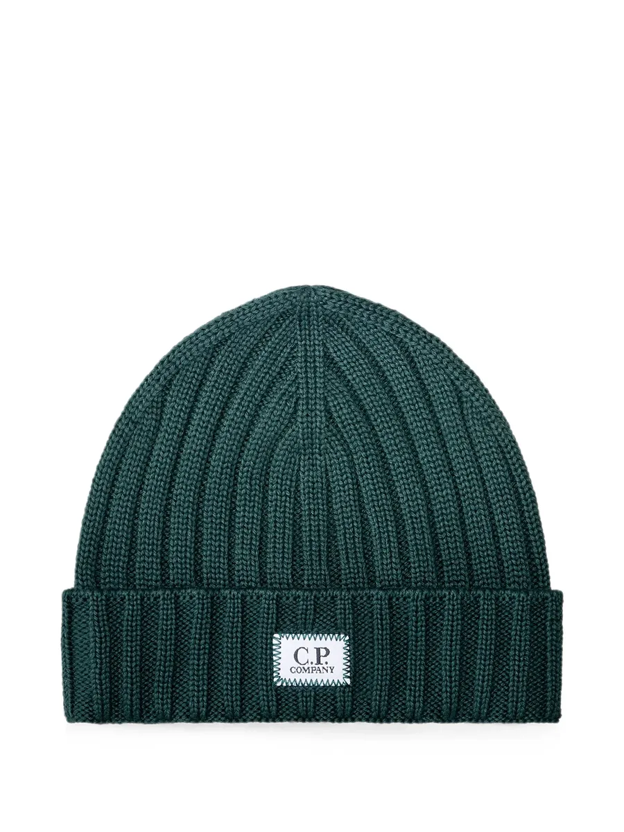 extrafine merino-wool logo beanie 1