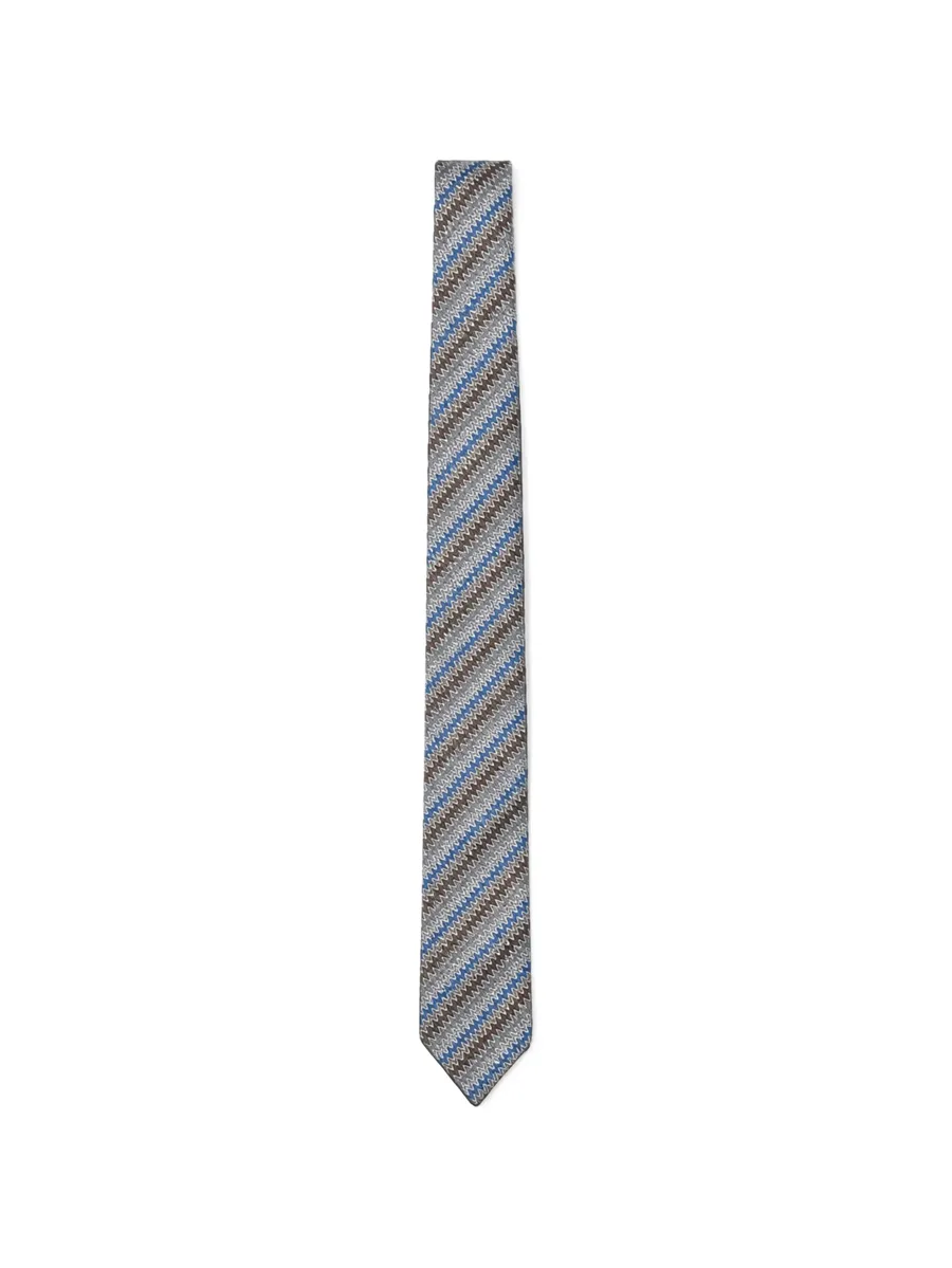 zigzag silk tie 1