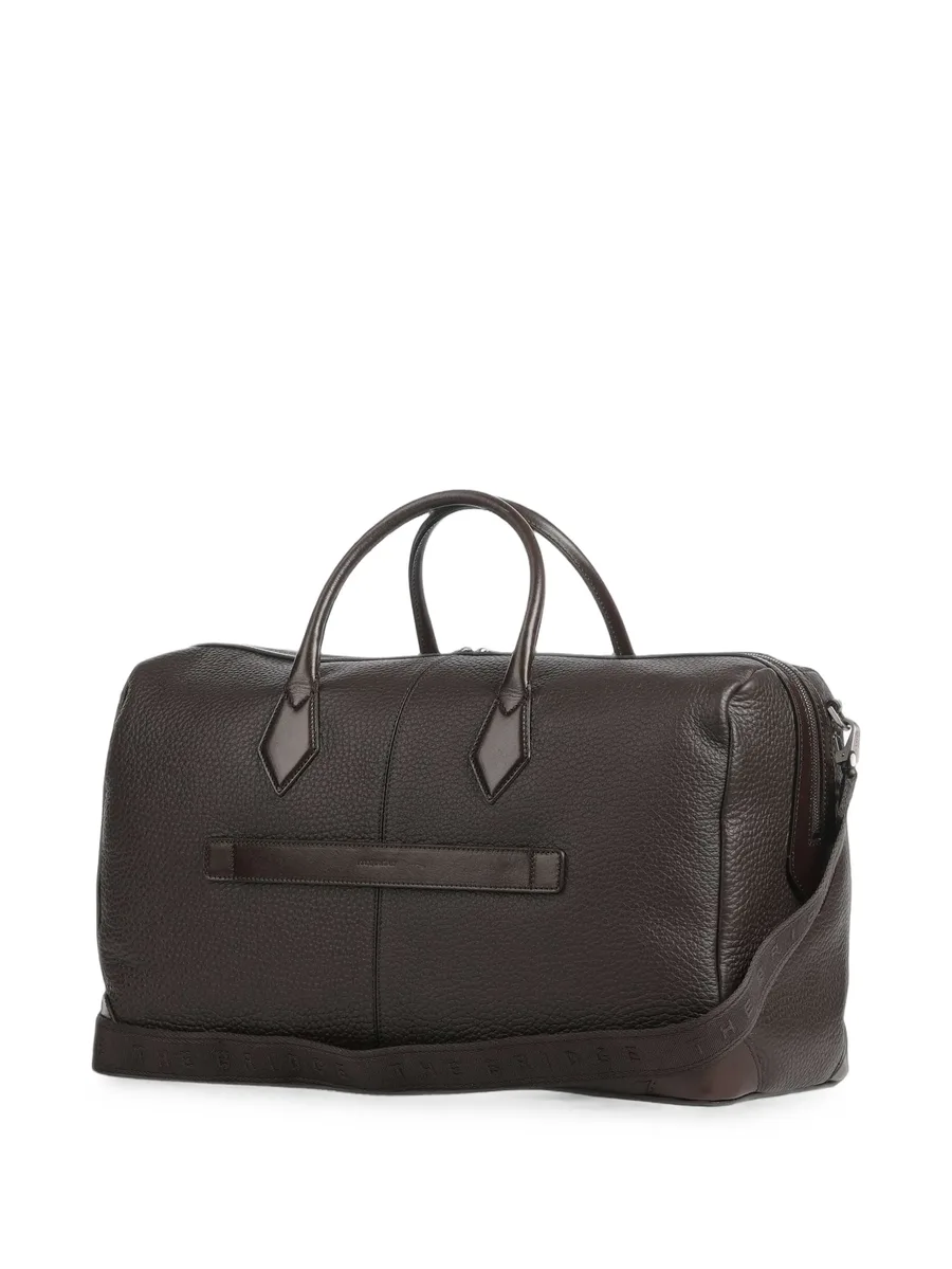 Weekend grained leather luggage bag 2