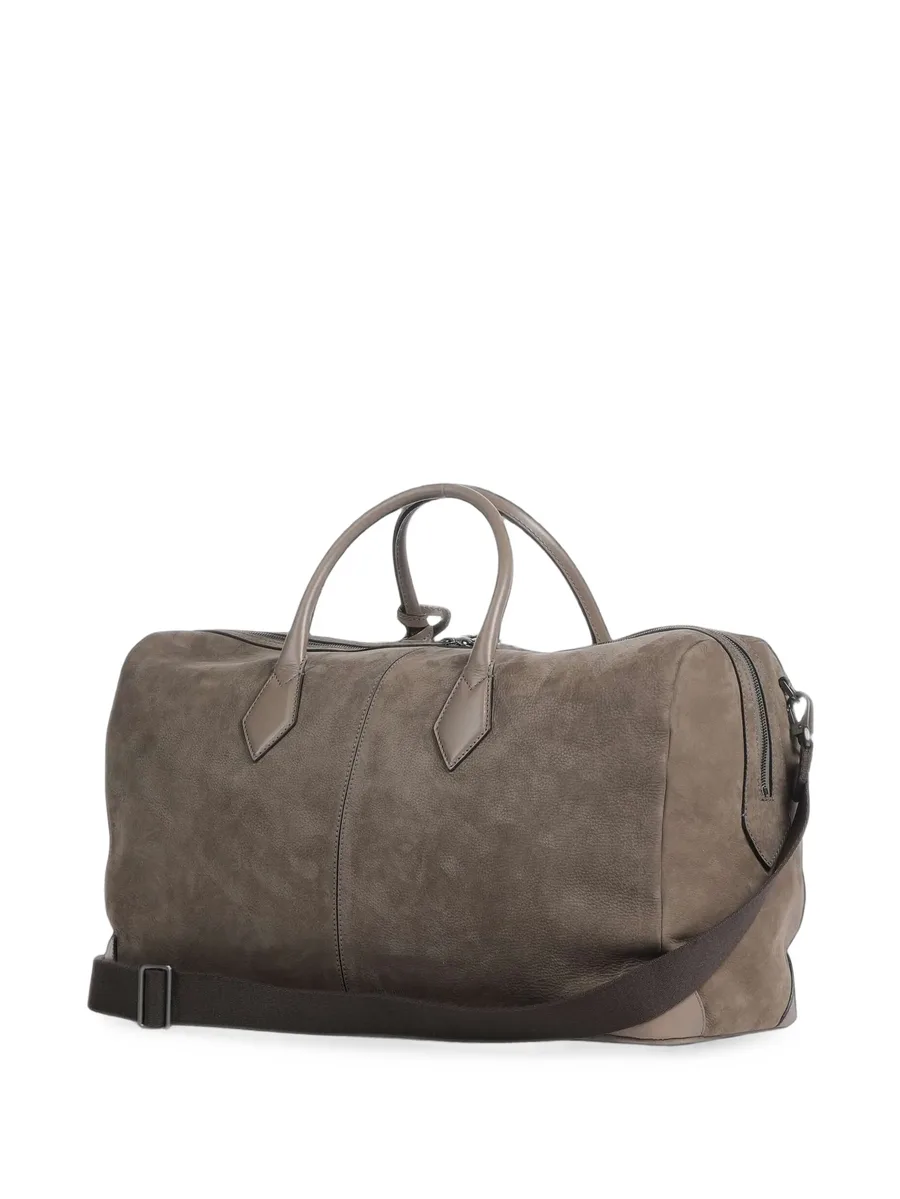 Weekend leather-trim holdall bag 2