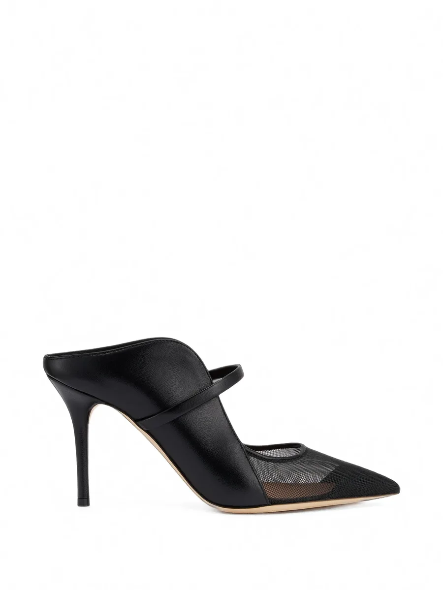Maureen Arc mesh-panel heeled mules 1