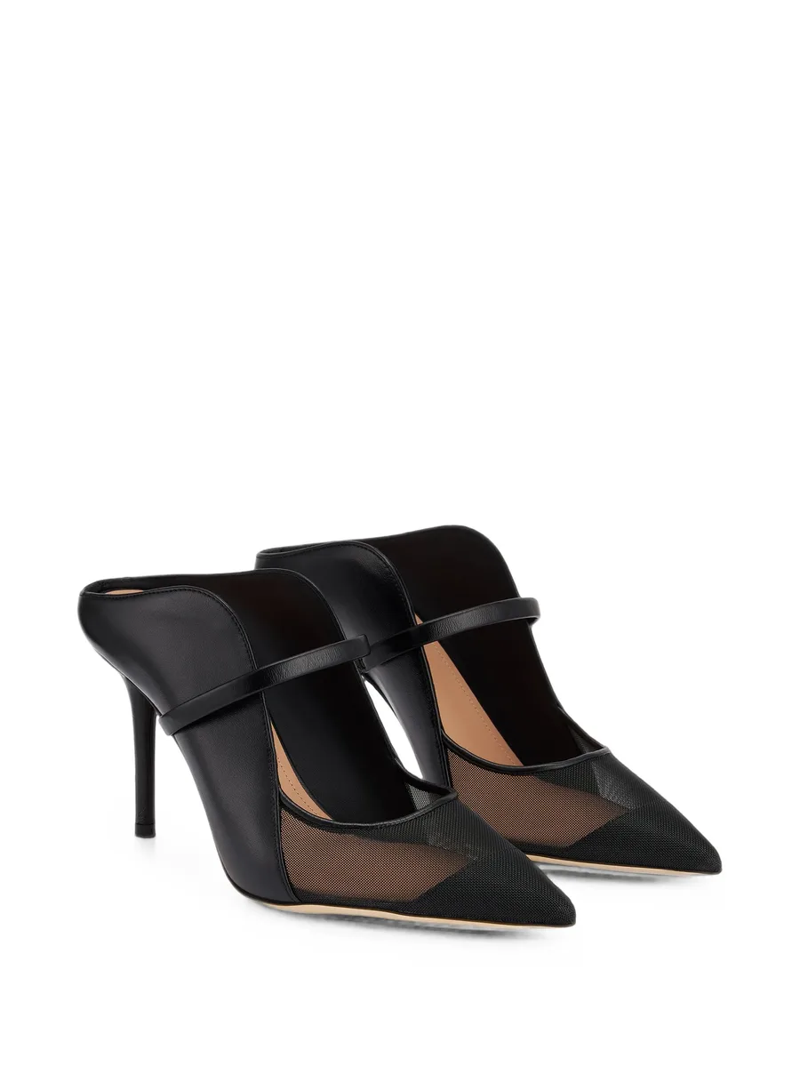 Maureen Arc mesh-panel heeled mules 2