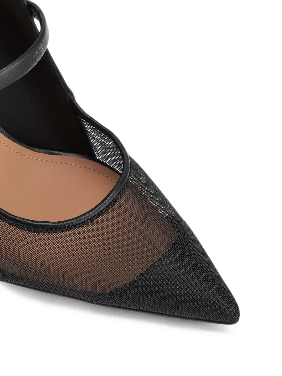 Maureen Arc mesh-panel heeled mules 4