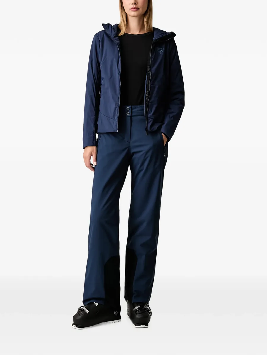 Strawpile logo-patch ski pants 2