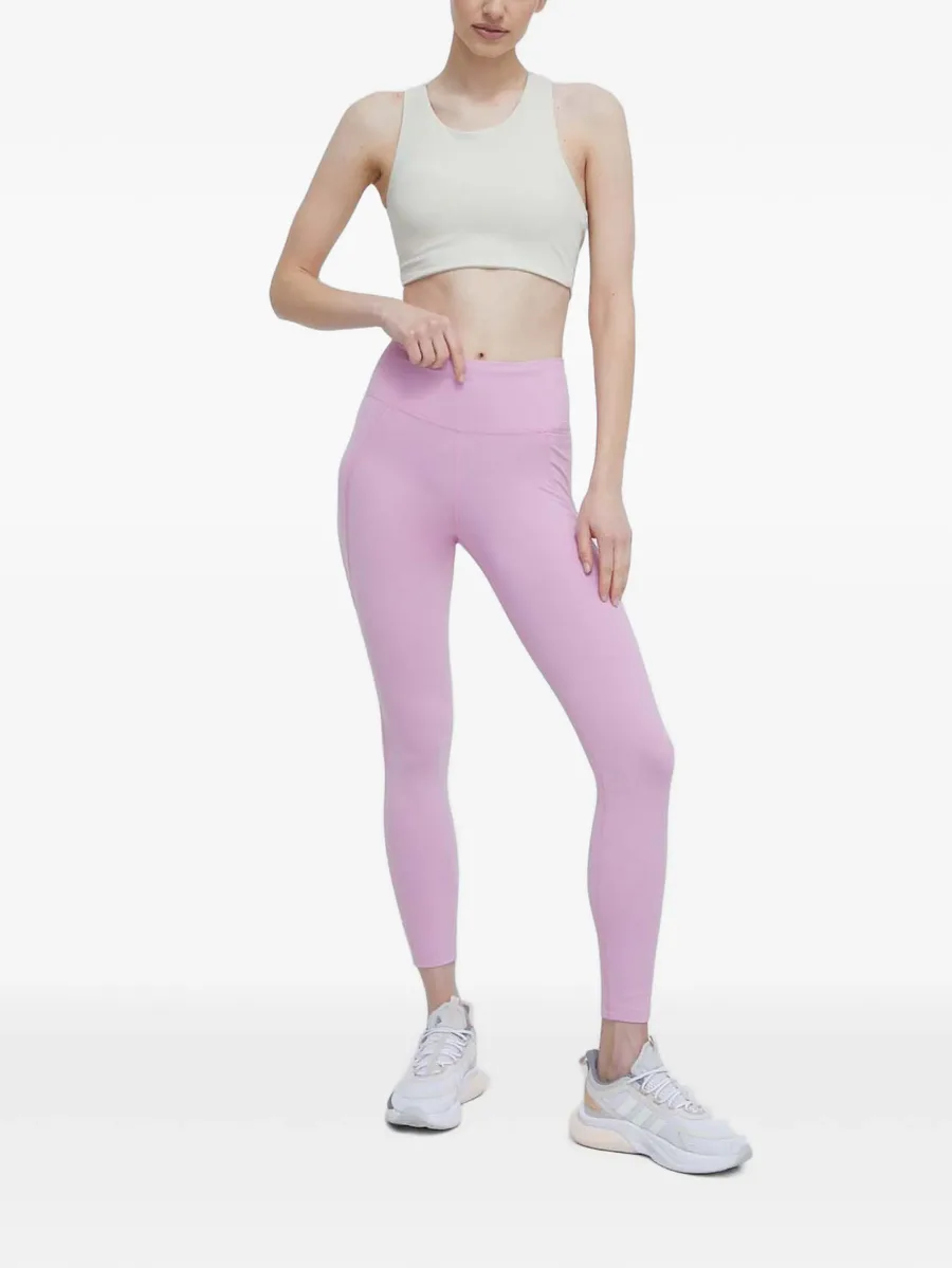 Lux logo-print slip-pocket leggings 2
