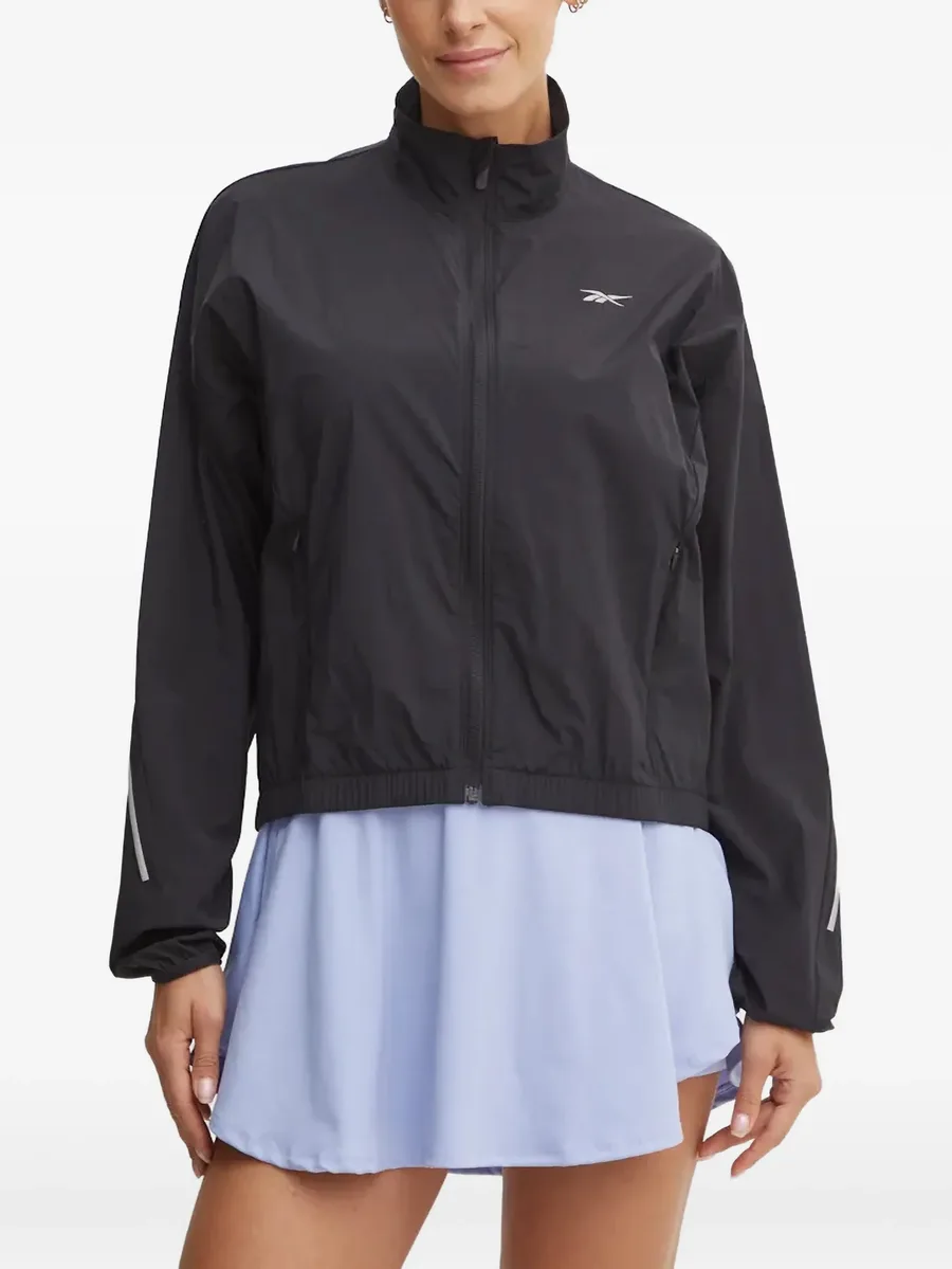 Speed logo-print zip-up jacket 1