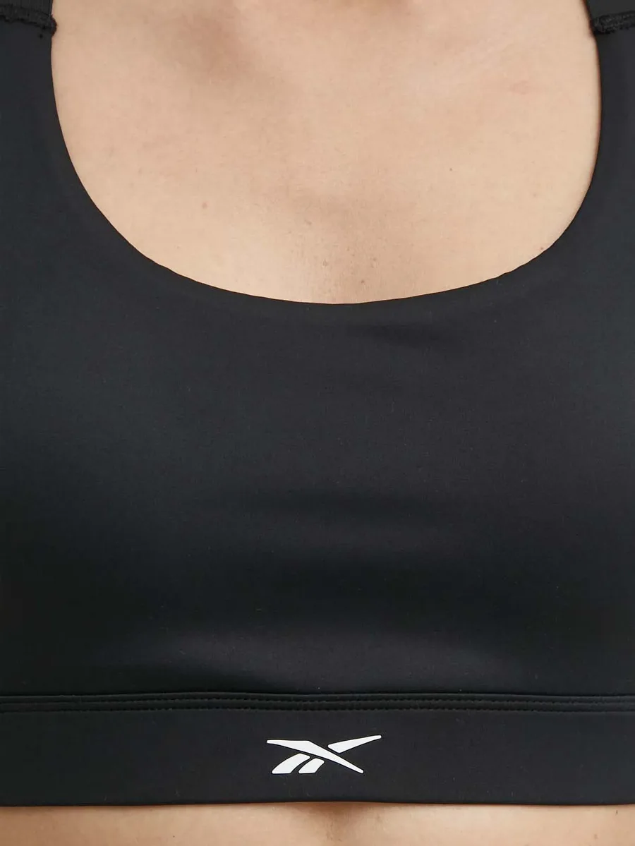 Lux logo-print racerback bra 4