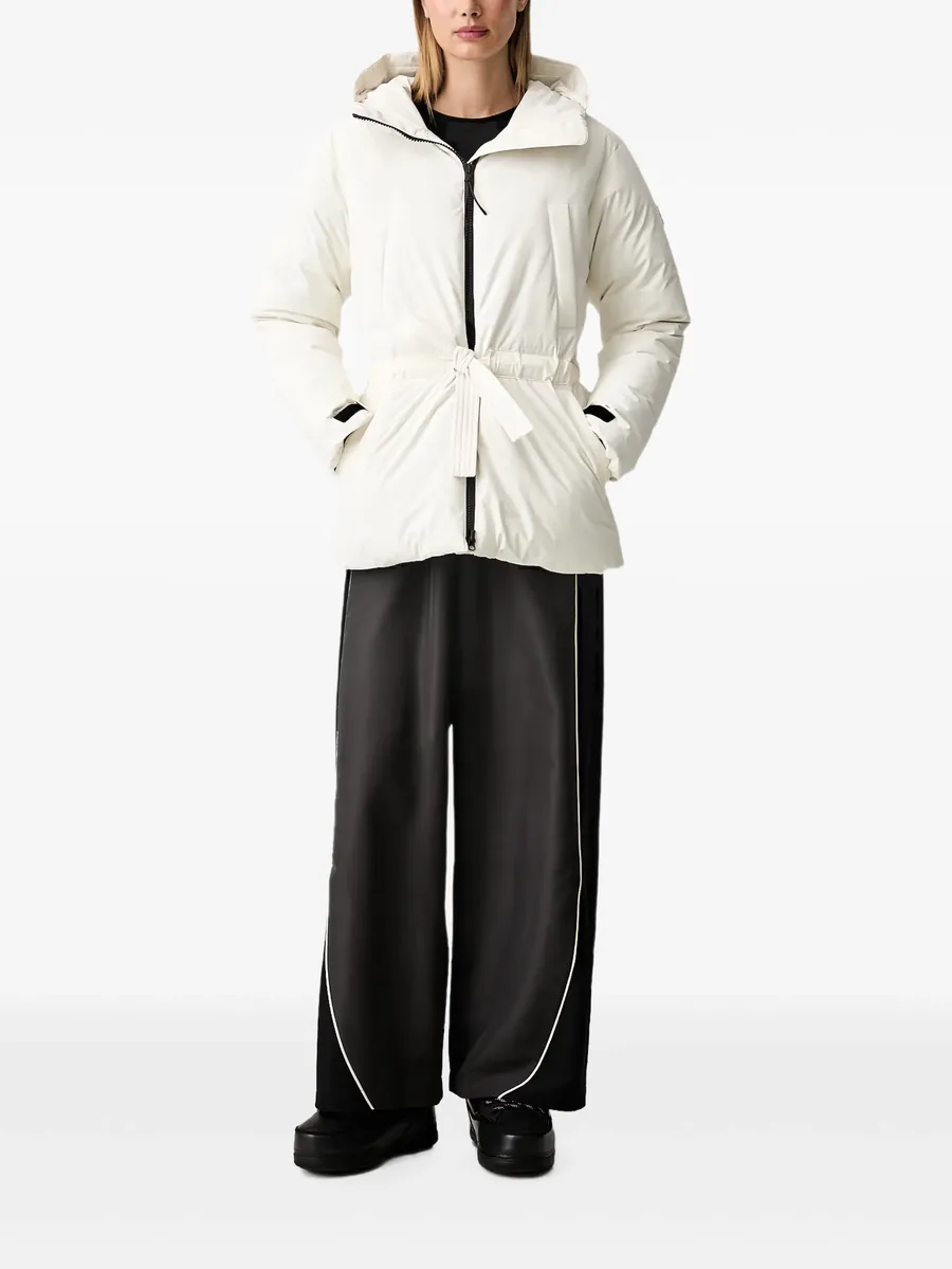 belted hooded coat 2