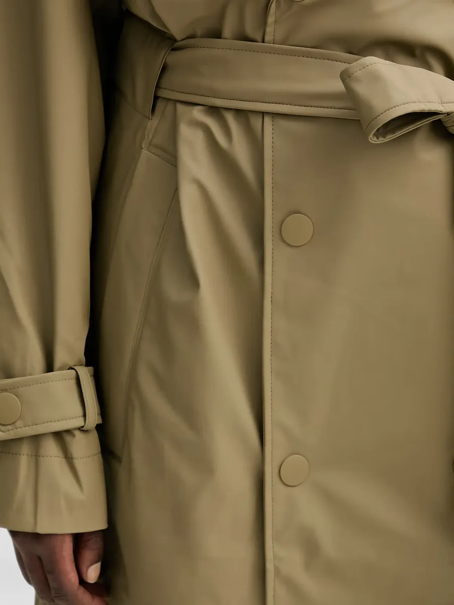 double-breasted belted trench coat 5