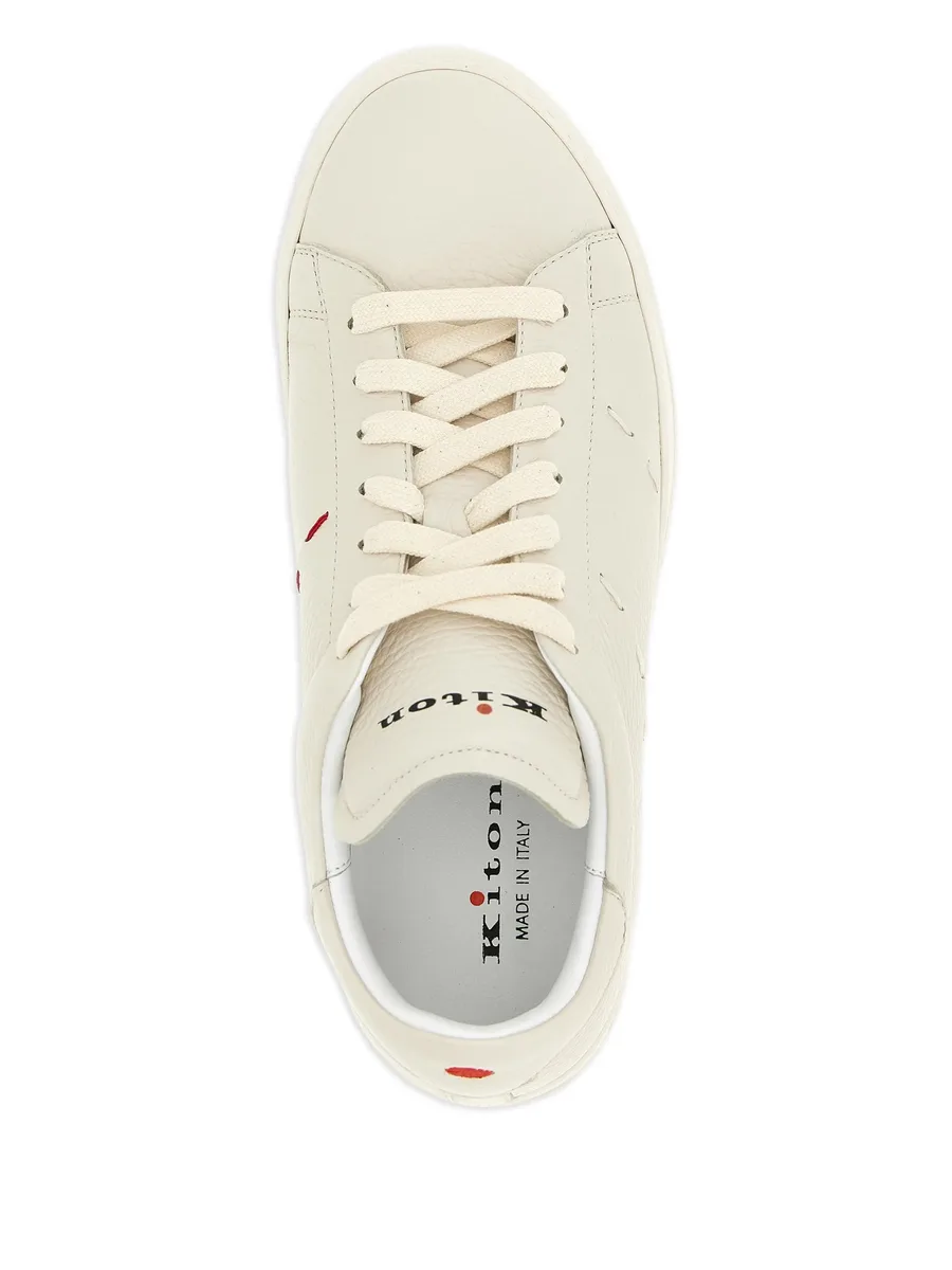 stitching leather sneakers 8
