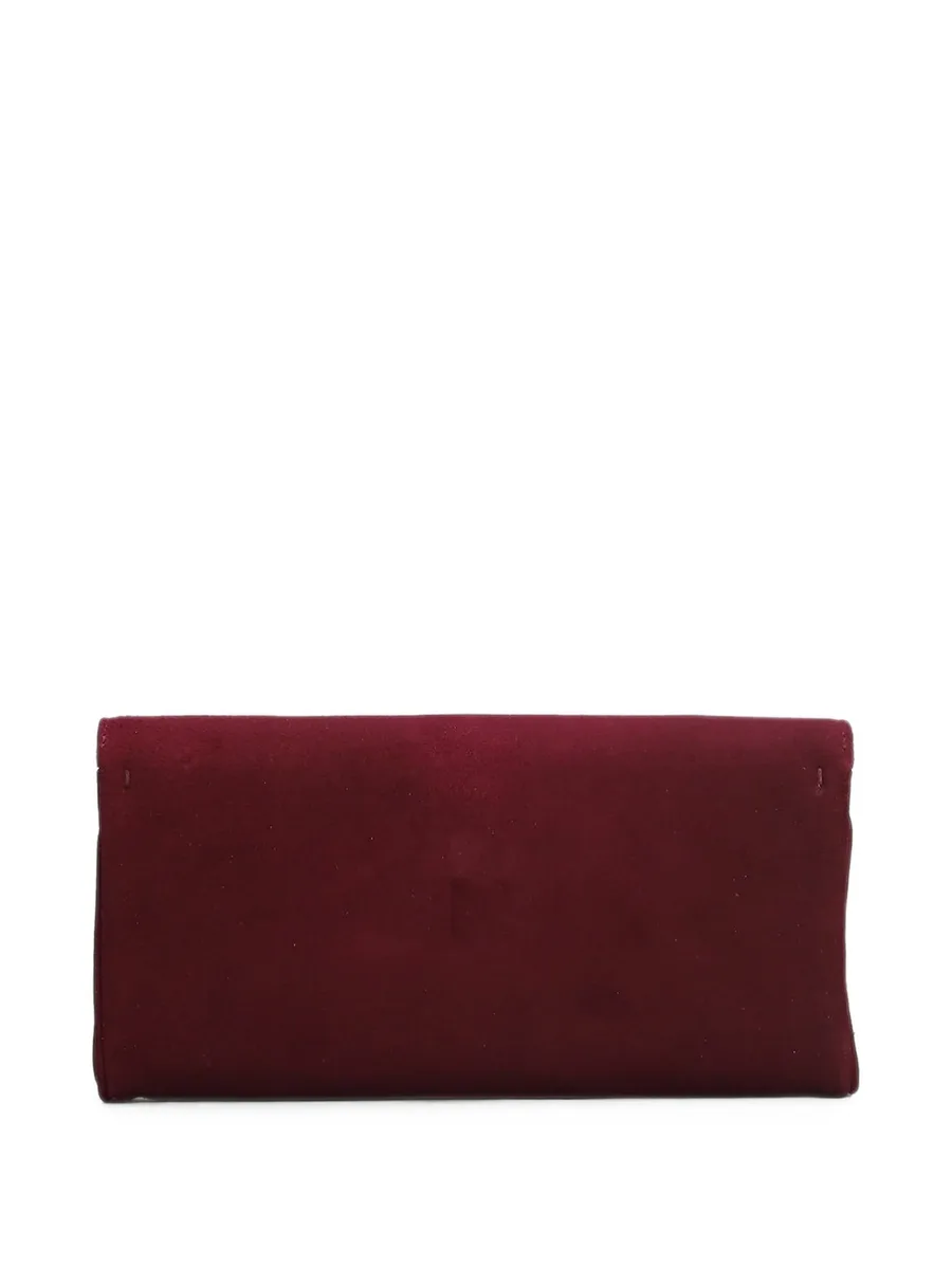 logo-plaque chain-link clutch bag 2