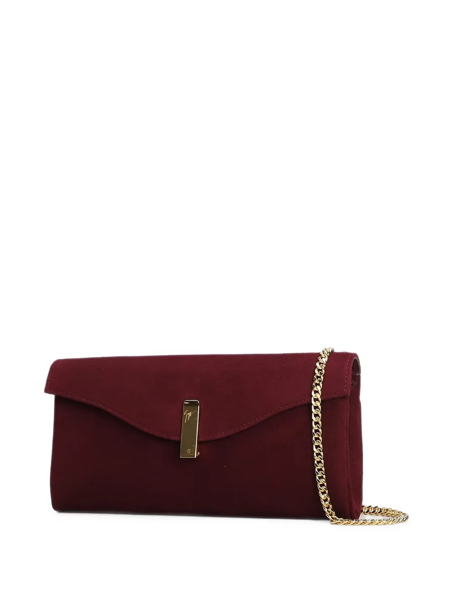 logo-plaque chain-link clutch bag 3
