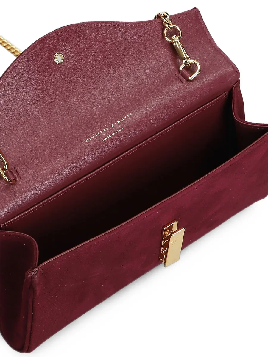 logo-plaque chain-link clutch bag 4