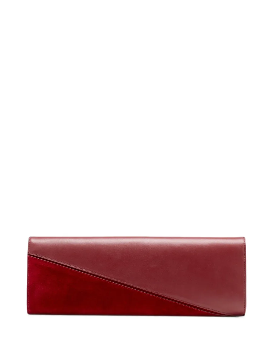 Hex clutch in smooth calf and lux suede 2