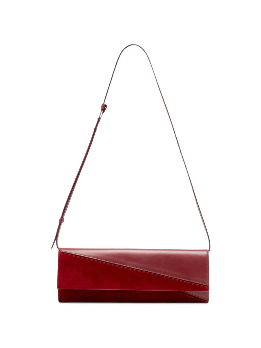 Hex clutch in smooth calf and lux suede 5