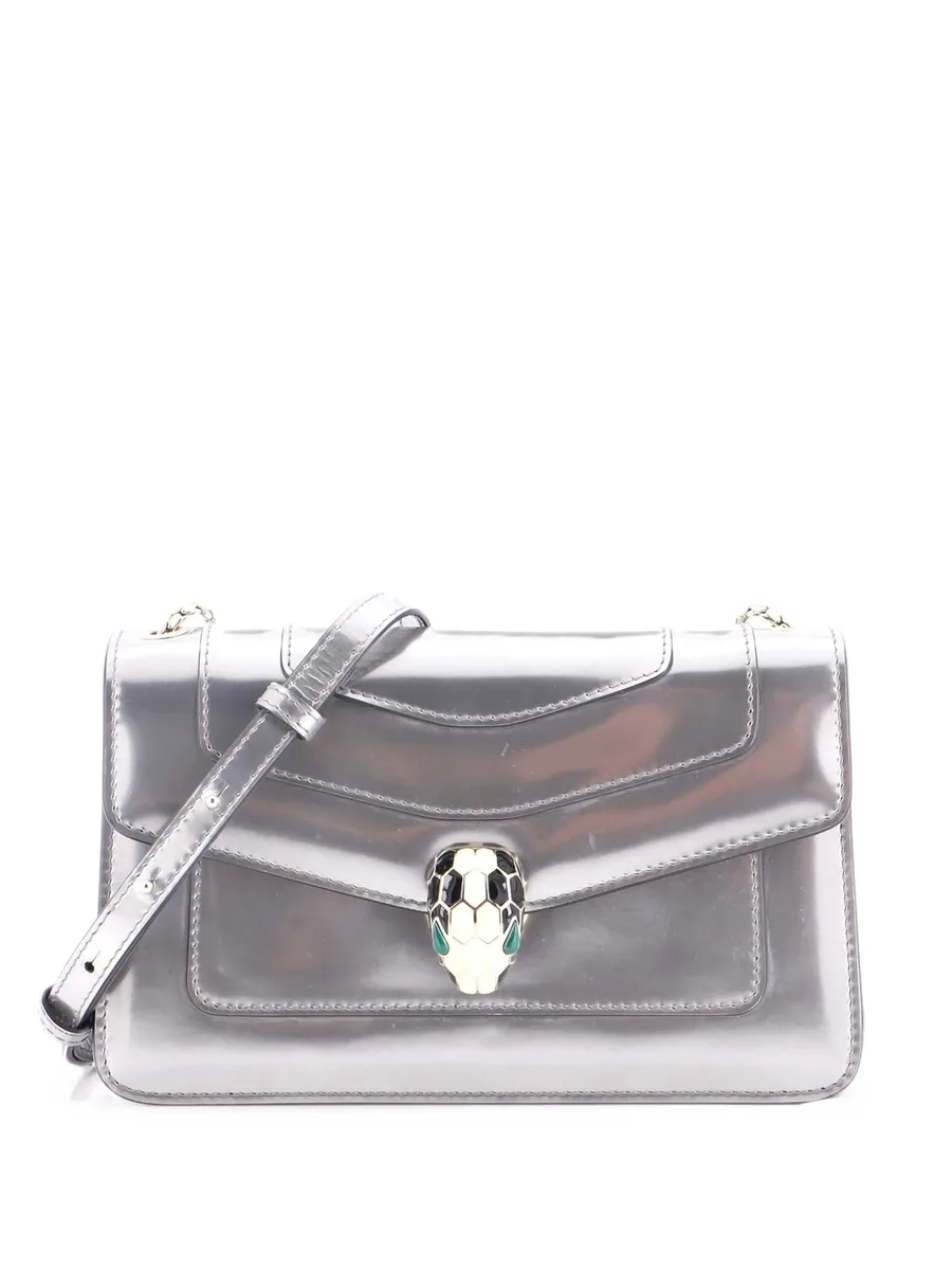 маленькая сумка на плечо Serpenti Forever Square Metallic 1