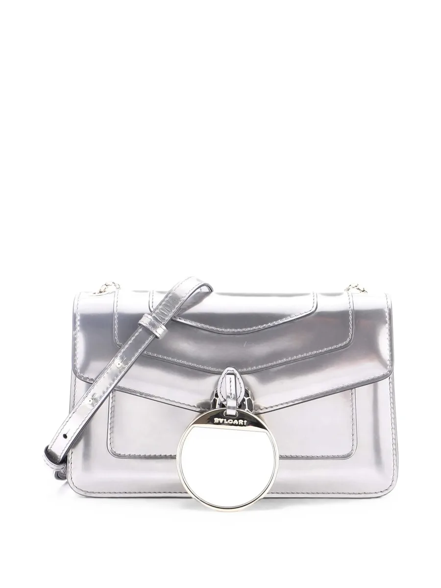 маленькая сумка на плечо Serpenti Forever Square Metallic 7