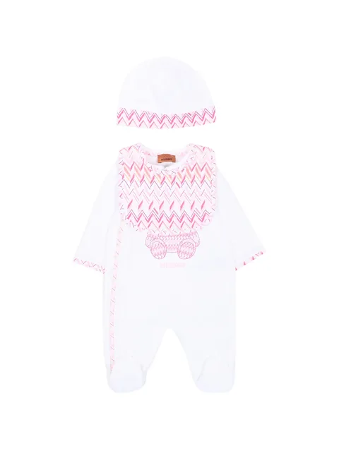 zigzag-patern babygrow set
