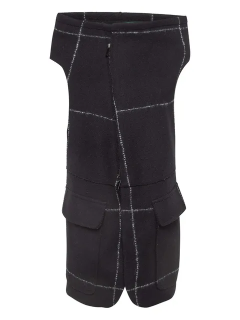 grid-pattern jacket