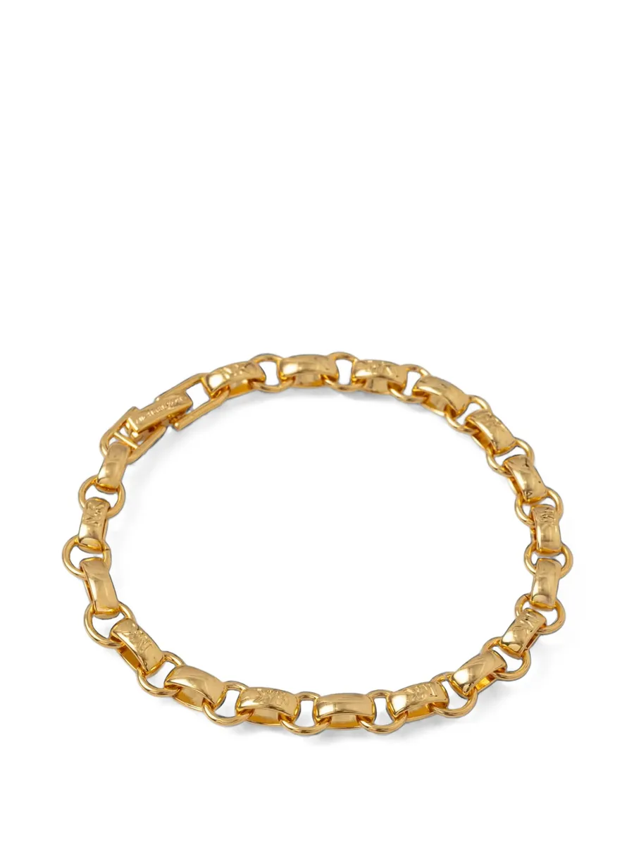 logo-engraved chain bracelet 1