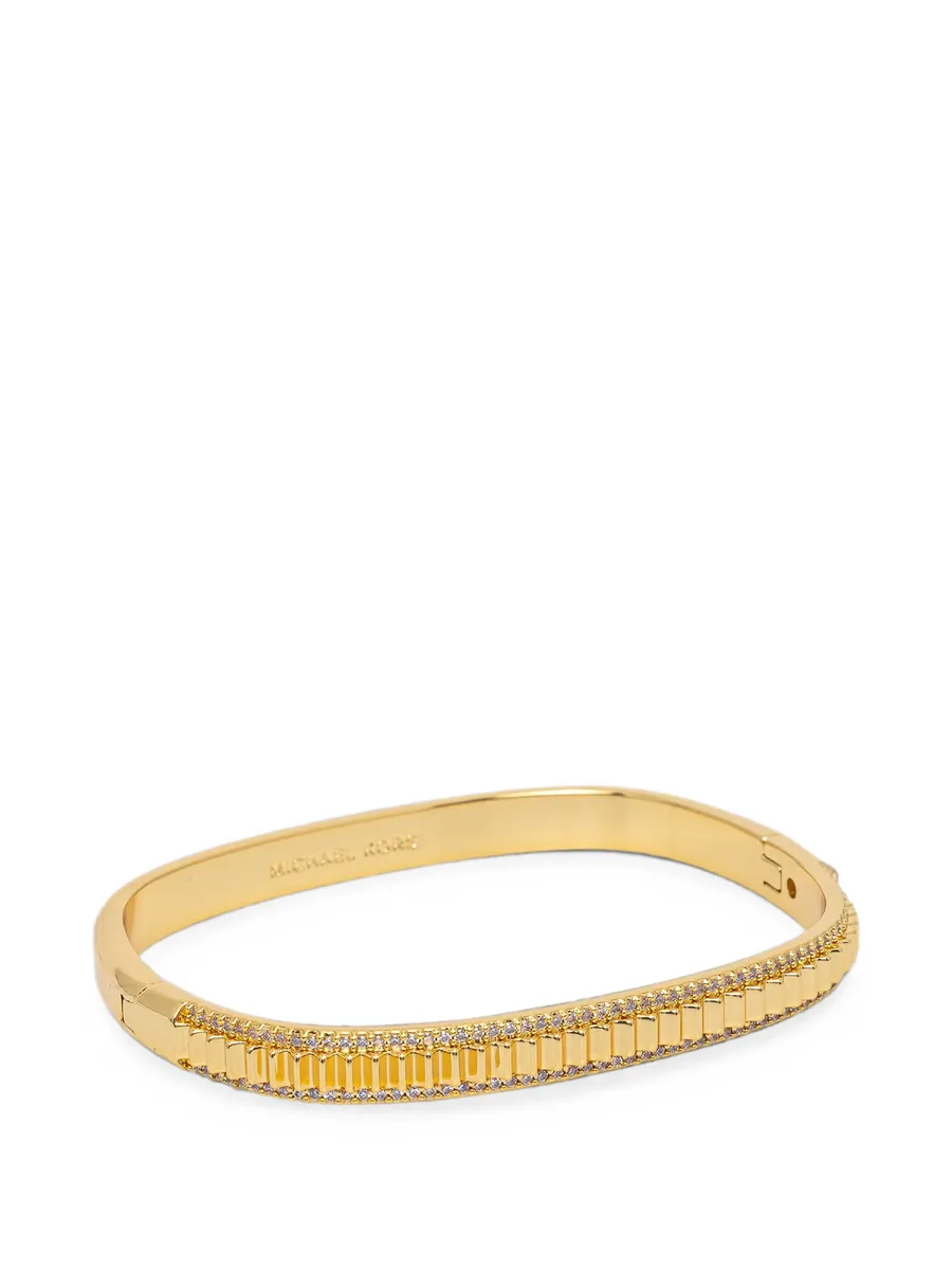 crystal-embellished fluted bracelet 1