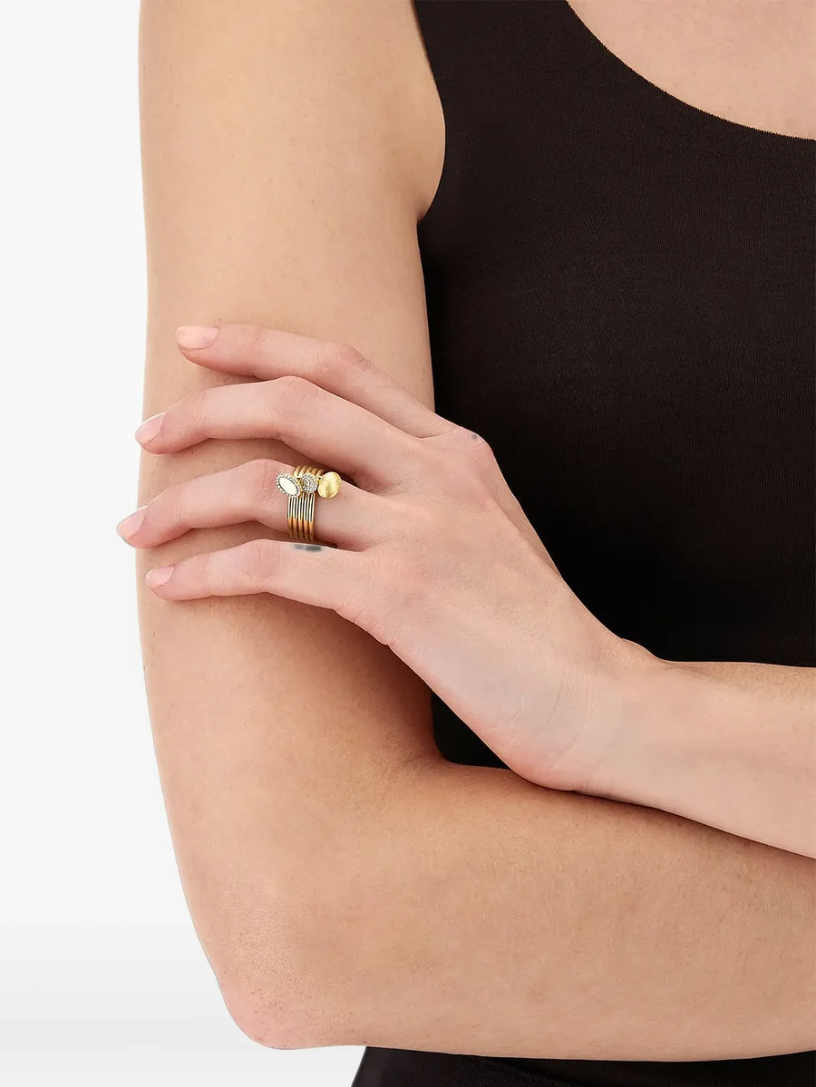 diamond Boules multi-band ring 1