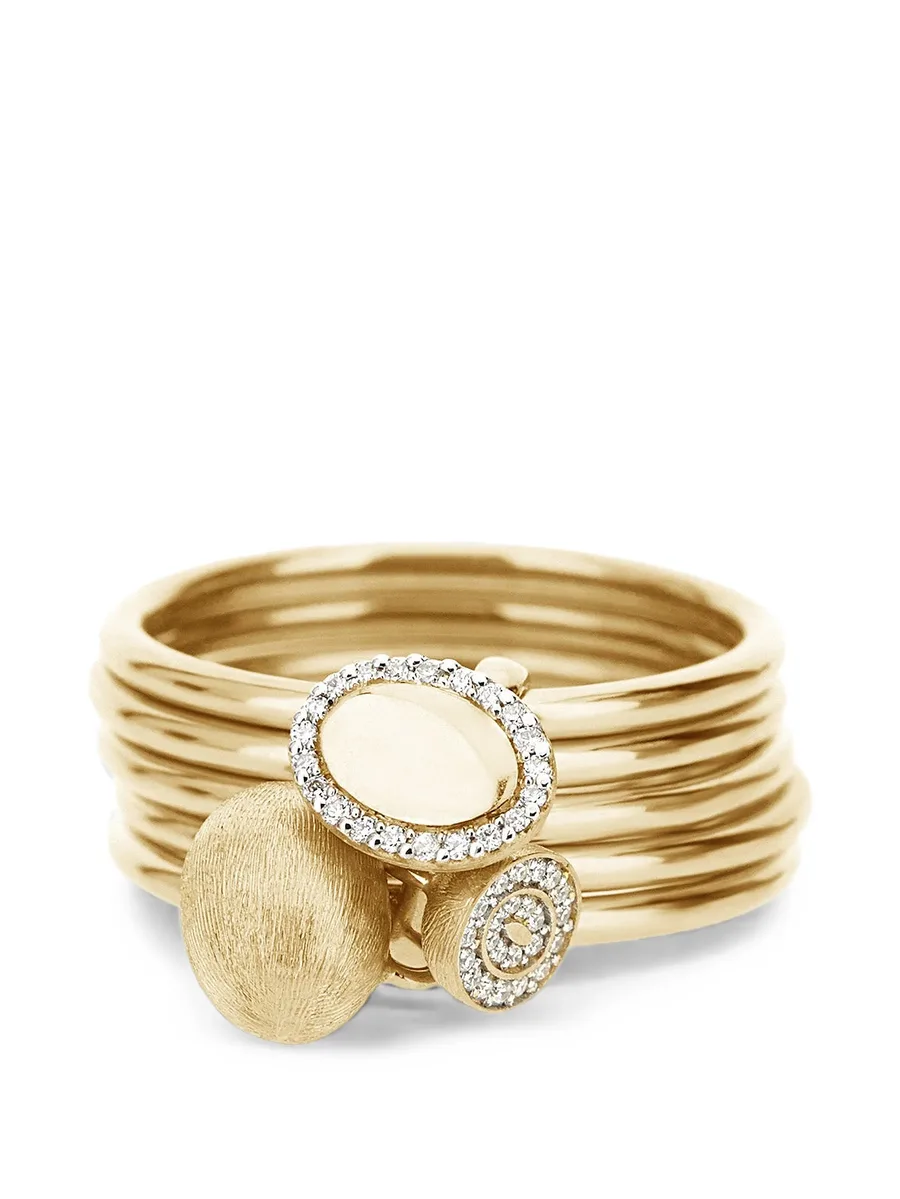 diamond Boules multi-band ring 2