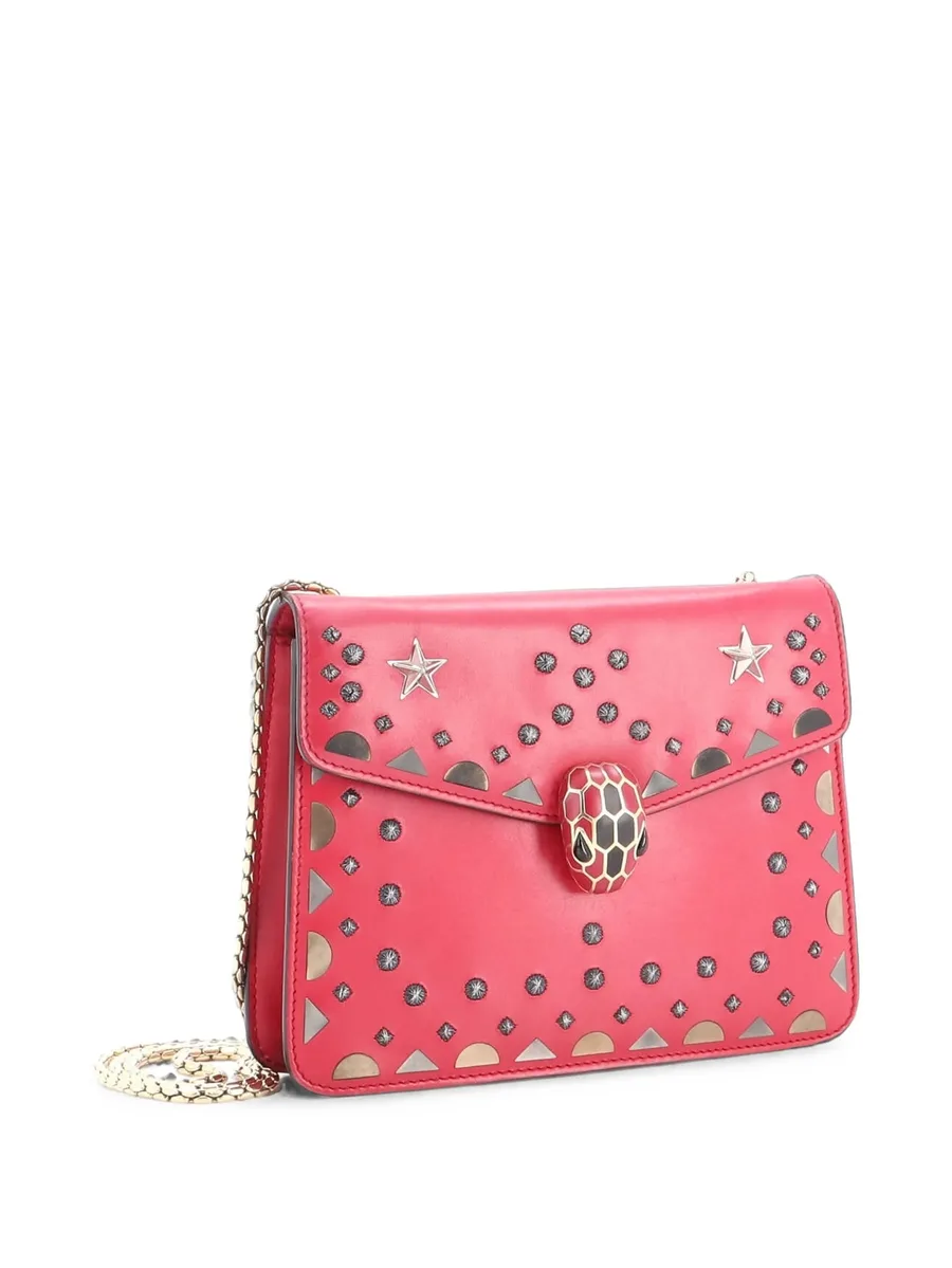 маленькая сумка на плечо Serpenti Forever Square Laser Cut Leather 3