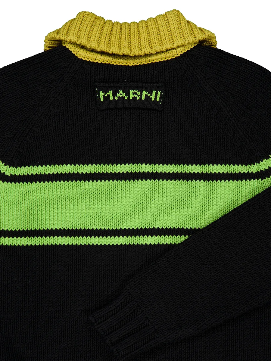 striped zip-up cardigan 4
