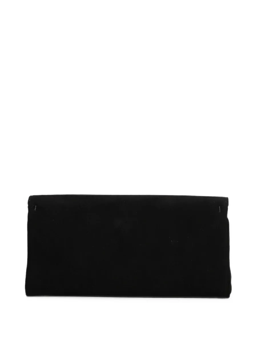 logo-plaque chain-link clutch bag 2