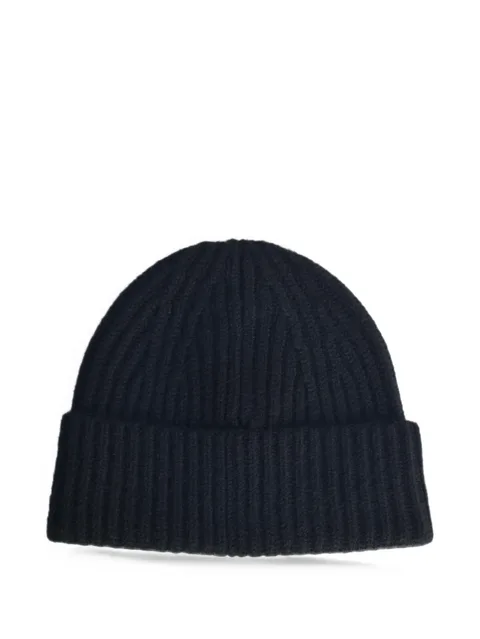ribbed-knit beanie hat